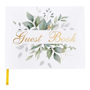 Wedding Guest Book - Guest Sign in Book - Wedding Reception Registry Book - H... - Picture 1 of 6