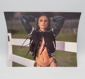 SONYA DEVILLE WWE RAW DIVA CHAMPION SIGNED 8X10 WRESTLING PHOTO COA - Picture 1 of 3