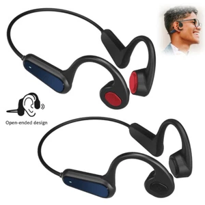 Bluetooth 5.0 Headphones Bone Conduction Sports Music Headset with Microphone - Picture 1 of 14
