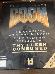 The Ultimate Doom IBM PC CD-ROM Big Box 1995 Complete With Poster - Picture 1 of 16