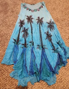 💥 Tropical Just Be Gauze Strandhülle Damen "Free Size" Neu ohne Etikett - Bild 1 von 7