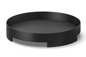 Zack Trevo Powder Coated Black Stainless Steel 30 cm Tray With Feet - Picture 1 of 2