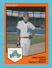 1989 Minor League James Murphy -- Charleston Wheelers -- Box 183
