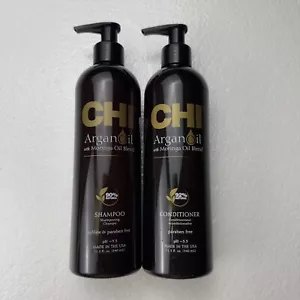 CHI Argan Oil Plus Moringa Oil Shampoo & Conditioner 11.5oz New & Authentic Duo - Picture 1 of 2