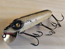 Early Heddon Wood Vamp Vintage Fishing Lure with Tack Eyes. 4.5 Inch