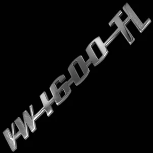 Stainless Steel Decklid Script Emblem Badge "1600 TL" Compatible with VW Type 3 - Picture 1 of 2