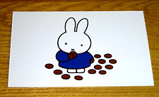 WITH LOVE FROM MIFFY POSTCARD - MIFFY EATING CHOCOLATE BUTTONS - D BRUNA - 2008