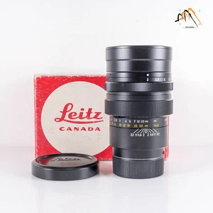 LEITZ Leica Summicron M 90mm/F2.0 Ver.I V.1 Black Lens Yr.1973 Canada #23460 - Picture 1 of 9