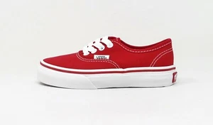 Vans Authentic True Red Canvas Little Kids Children Boys Girls Shoes Sneakers 11 - Picture 1 of 6