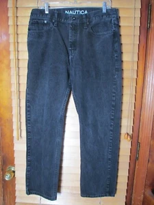Nautica Regular Fit Straight Leg Men's 34x30 Denim Black Jeans Pants Dark Wash - Bild 1 von 6