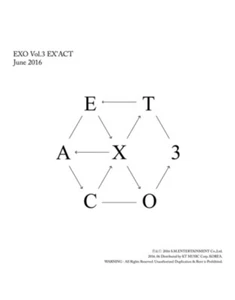 EXO - EX'ACT  Vol. 3 Album SEALED Random Ver. CD+Photobook+Photocard+etc - Imagen 1 de 4