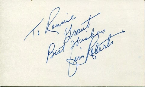 Jimmy Roberts Singer The Lawrence Welk Show Rare Signed Autograph Cover
