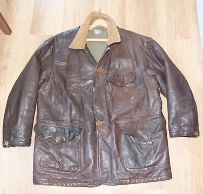 SS88 Vintage CP Company 1988 Leather Mens Jackt Size 54 - Image 1 of 4