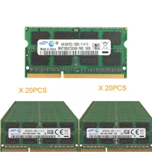 Samsung 20x 4GB 2RX8 PC3L-12800S DDR3L 1600MHz Memory SO-DIMM Laptop RAM 1.35V_+ - Picture 1 of 12