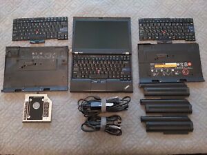 Thinkpad X220 with Ultrabase dock, slice battery, JP keyboard, chargers, +more