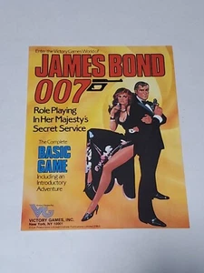 Vintage James Bond 007 RPG Wargame Convention Con Gaming Flyer - Picture 1 of 8