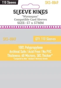 110 fundas para juegos de mesa de cartas Kings 'Wyrmspan' transparentes 57 x 57 mm SKS-8849 - Imagen 1 de 3