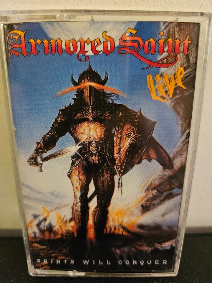 ARMORED SAINT Saints Will Conquer Live 1988 CASSETTE TAPE LIVE EP HEAVY METAL - Image 1 of 4