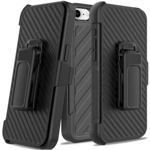 Pour Apple iPhone 16e Coque Téléphone Armure Hybride Noble avec Clip Ceinture Étui Housse - Photo 1 sur 21