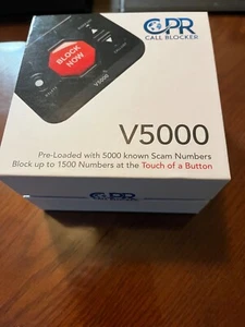 CPR V5000 Bloker połączeń do telefonów stacjonarnych - Blokuj wszystkie połączenia z robotami i spamem - NOWY - Zdjęcie 1 z 1