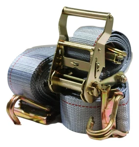 2" x 16 Ft Van Ratchet Straps E-Track w/Spring E Fittings/ Wire J Hooks | 2 PACK - Picture 1 of 5