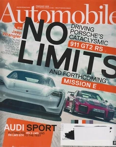 Automobile February 2018 No Limits - Driving Porsche's Cataclysmic 911 GT2 RS (M - Picture 1 of 1