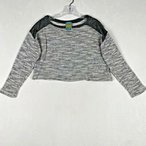 C&C California Adult Women's Size S Gray Pullover Crop Shirt - Picture 1 of 8
