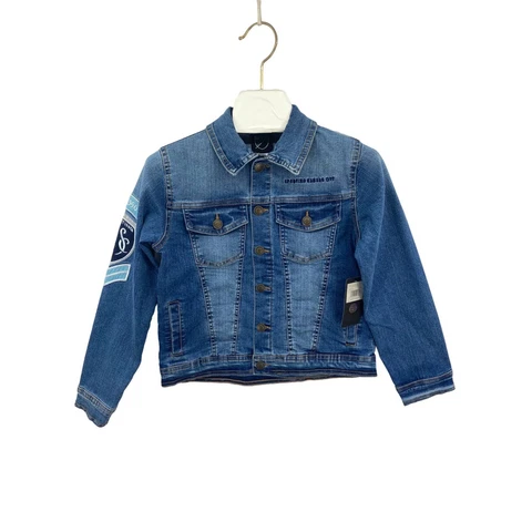 Sporting Kansas City Unisex Childrens Jean Jacket Blue Throwback MLS Youth S New Cover