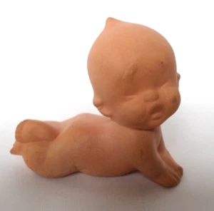 Vintage Crying Kewpie Baby Ceramic Porcelain Figurine 3" by 2" - Picture 1 of 7