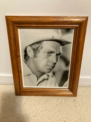 Vintage 1972 Steve McQueen Junior Bonner Framed Photograph Print 8x10 - Image 1 of 2