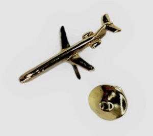 Pin de avión de pasajeros chapado en oro con solapa para atar gemelos de aerolíneas - TOTALMENTE NUEVO - Imagen 1 de 2
