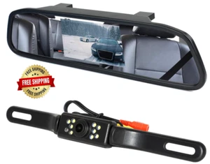 Camara de Seguridad Espia para Auto con 4.3" LCD Camara de Espejo Grabadora 1080 - Picture 1 of 7