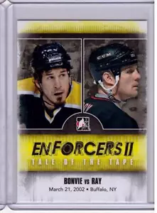DENNIS BONVIE VS ROB RAY 13/14 ITG Enforcers 2 II Tale of the Tape #146 Card - Picture 1 of 1