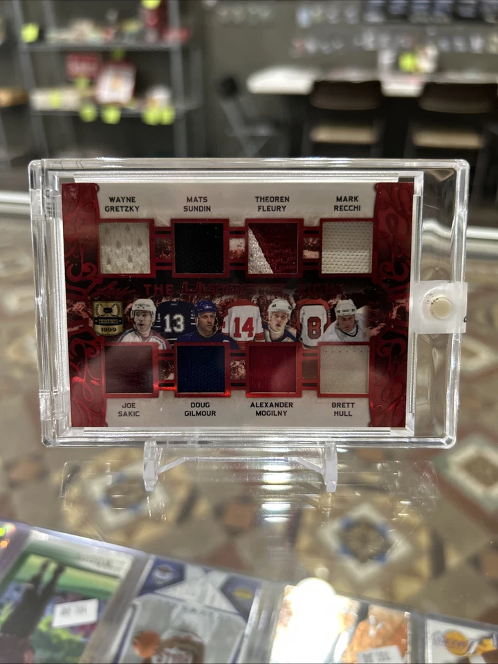 2018-19 Leaf Ultimate The Ultimate Eight Gretzky Hull Sakic Sundin Rare SSP /3!! - Image 1 of 2