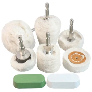 8pcs Polishing Wheel for Drill, Buffing Wheel Polisher Kit with 1/4" Hex Shaf... - Picture 1 of 7