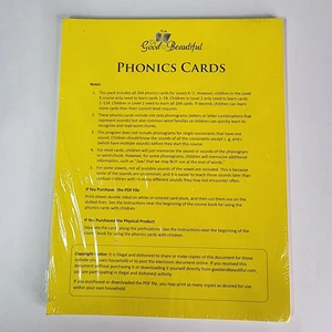 The Good and The Beautiful Phonics Cards – Levels K-2 – Homeschool Learning - Picture 1 of 2