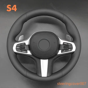 Genuine Leather Wrap Steering Wheel Cover Stitching for BMW G20 G21 G22 G23 G26 - Picture 1 of 13