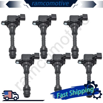 6 x Bobinas de encendido para Infiniti FX35 G35 I35 QX4 M35 3,5 L 2001-2008 Foto 1 de 4
