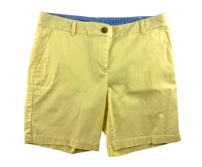 TALBOTS The Weekend Chino BERMUDAS AMARILLAS Algodón Elastizado Bolsillos TALLA 12 Foto 1 de 4