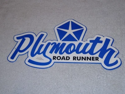 VINTAGE DODGE PLYMOUTH ROADRUNNER 12" METAL ROAD RUNNER MOPAR GASOLINE OIL SIGN! - Изображение 1 из 4