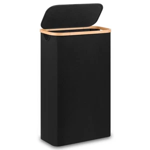 60L Slim Laundry Hamper,Laundry Basket with Lid,Tall Hamper for Laundry,Dirty... - Foto 1 di 7