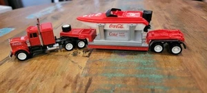 1990 Coca-Cola Tough Die Cast Metal Powerboat Racing Team Truck No Box - Picture 1 of 6