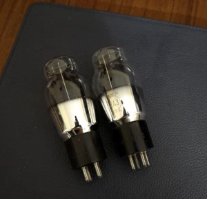 2 - Vintage Sylvania Spring Top 2A3 Audio Röhre / Paar - Bild 1 von 12