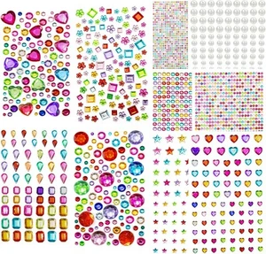 2774PCS Gem Stickers, Self Adhesive Gems for Crafts, Acrylic Bling Color - Picture 1 of 6