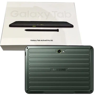 Samsung Galaxy Tab Active5 Pro (10", 5G) Green SM-X356B 256GB 8GB RAM Rugged GSM - Image 1 of 3