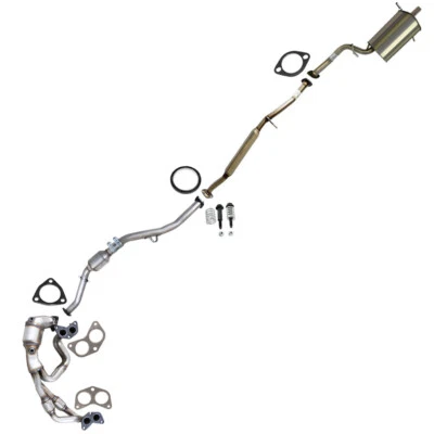 Aprobado por la EPA - Kit completo de sistema de escape se adapta a: 2006-2007 Subaru Impreza 2,5 L Foto 1 de 4