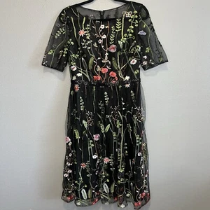 NEW JJ's House Sz 8 A-Line Floral Lace Knee-Length Cocktail Dress Fairy Coquette - Bild 1 von 12