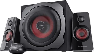 Casse Audio Gaming Trust Tytan 120W Set Altoparlanti 2.1 Con Subwoofer Led - Foto 1 di 10