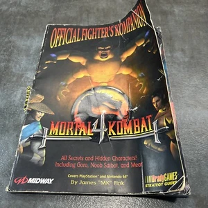 Guía de estrategia de juegos oficiales de Mortal Kombat 4 Fighters Kompanion Brady - Imagen 1 de 9