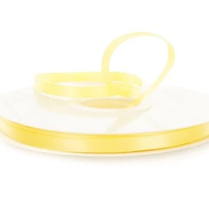 1/4" Wide Baby Maize (Light Yellow) Double Faced Satin Ribbon - 100 Yards (1012) - Picture 1 of 1